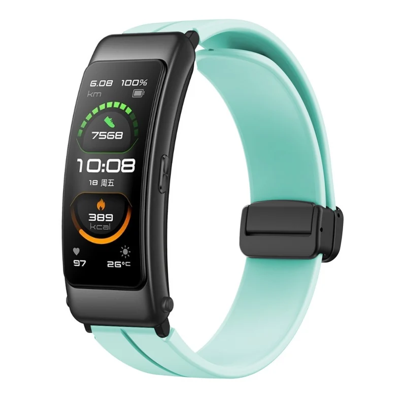 16mm silicone strap with black buckle for Keep / Huawei / Timex watch