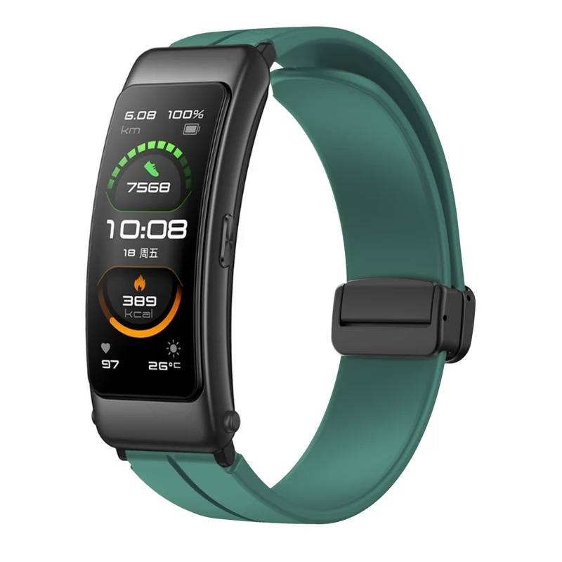 16mm silicone strap with black buckle for Keep / Huawei / Timex watch