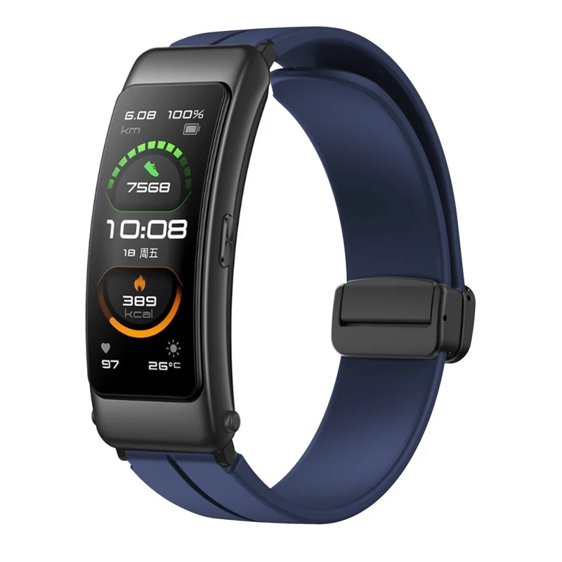 16mm silicone strap with black buckle for Keep / Huawei / Timex watch