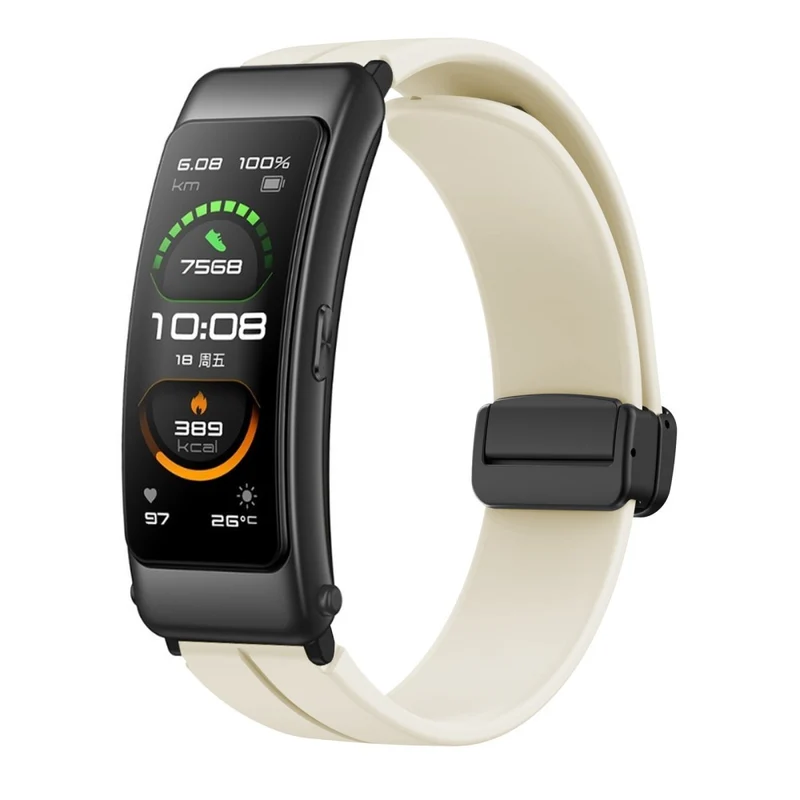16mm silicone strap with black buckle for Keep / Huawei / Timex watch