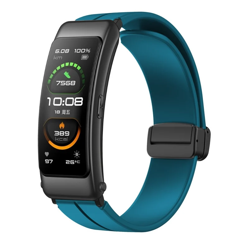 16mm silicone strap with black buckle for Keep / Huawei / Timex watch