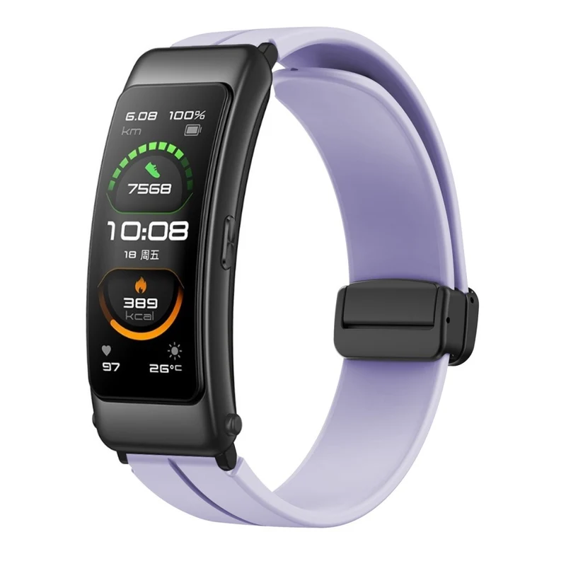 16mm silicone strap with black buckle for Keep / Huawei / Timex watch