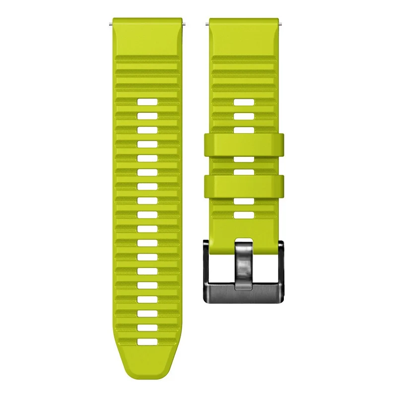 24mm dual color silicone strap for Suunto and Fossil watch - Red / Black