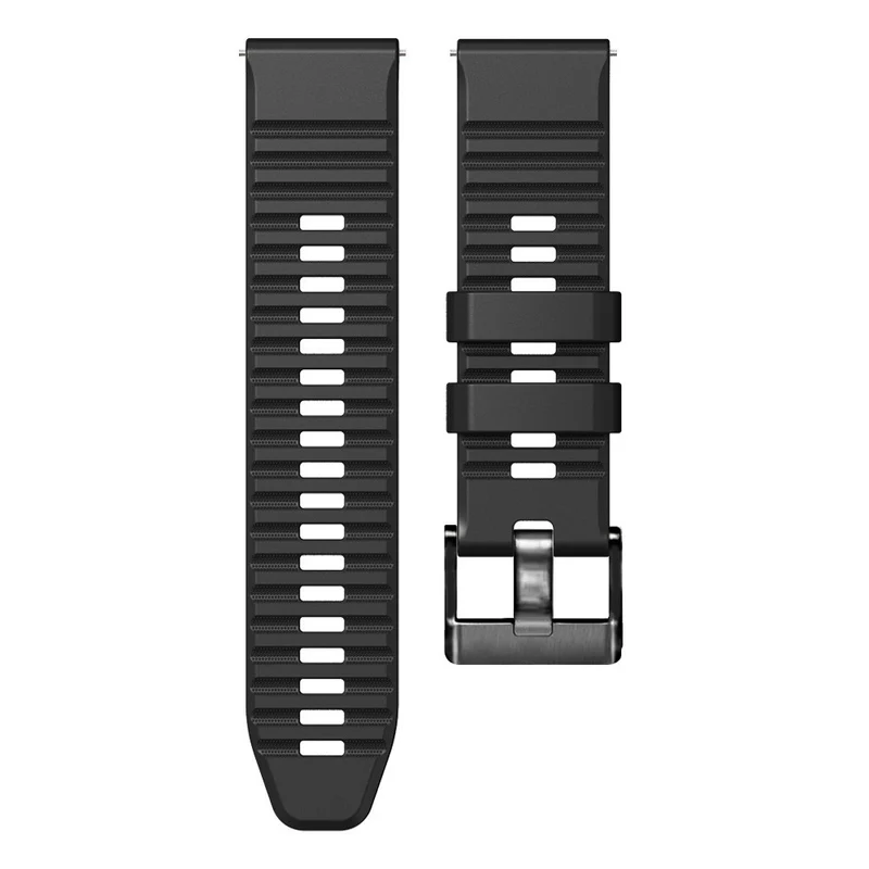 24mm dual color silicone strap for Suunto and Fossil watch - Red / Black