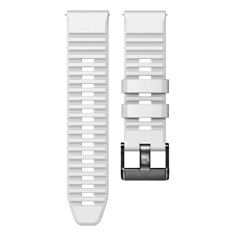 24mm dual color silicone strap for Suunto and Fossil watch - Red / Black