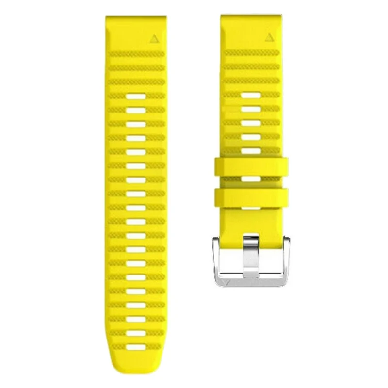 Silicone strap with silver buckle for Garmin / Amazfit and Coros watch - Navy Blue