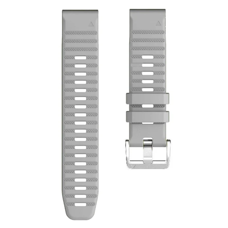 Silicone strap with silver buckle for Garmin / Amazfit and Coros watch - Navy Blue