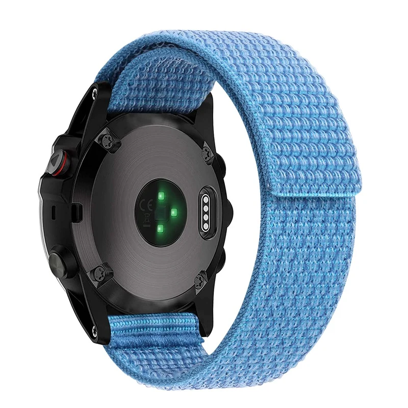 Nylon loop strap for Garmin / Amazfit and Coros watch - Sky Blue