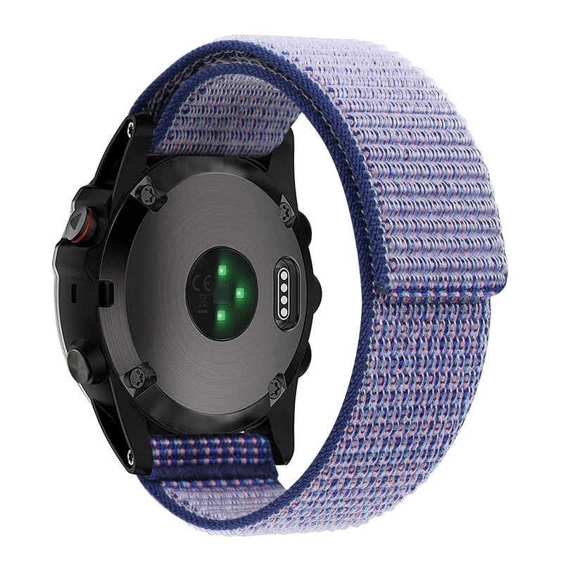 Nylon loop strap for Garmin / Amazfit and Coros watch - Sky Blue