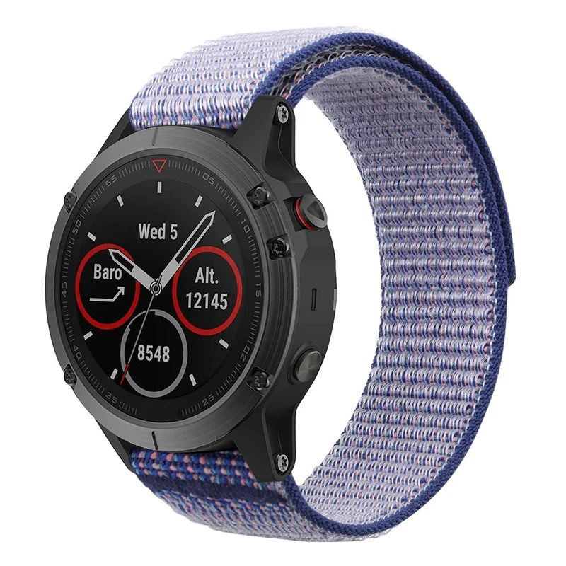 Nylon loop strap for Garmin / Amazfit and Coros watch - Sky Blue