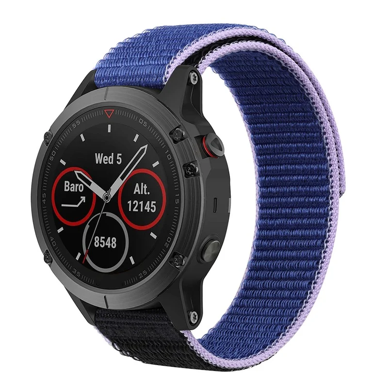 Nylon loop strap for Garmin / Amazfit and Coros watch - Sky Blue