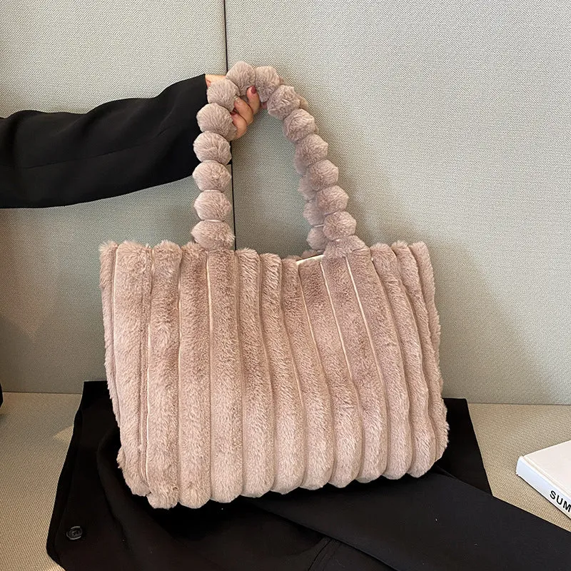 Plüsch Texturierte Handtasche