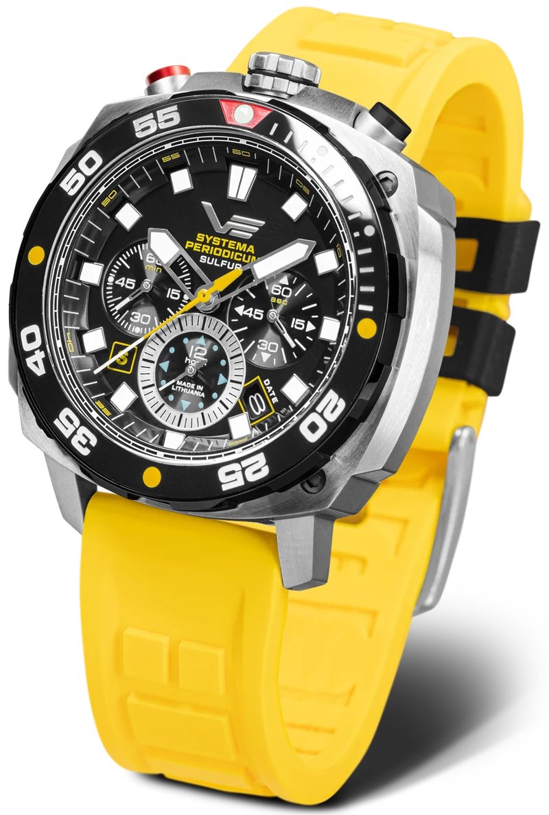 Vostok Europe Systema Periodicum VK67-650E725 Herrenuhr • 20 Bar Wasserdicht • Bullhead-Design