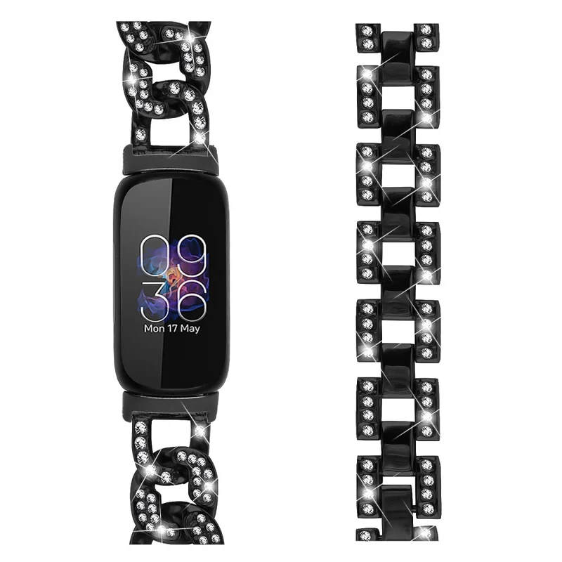 Fitbit Inspire 3 Bling Rhinestone Metal Watch Band