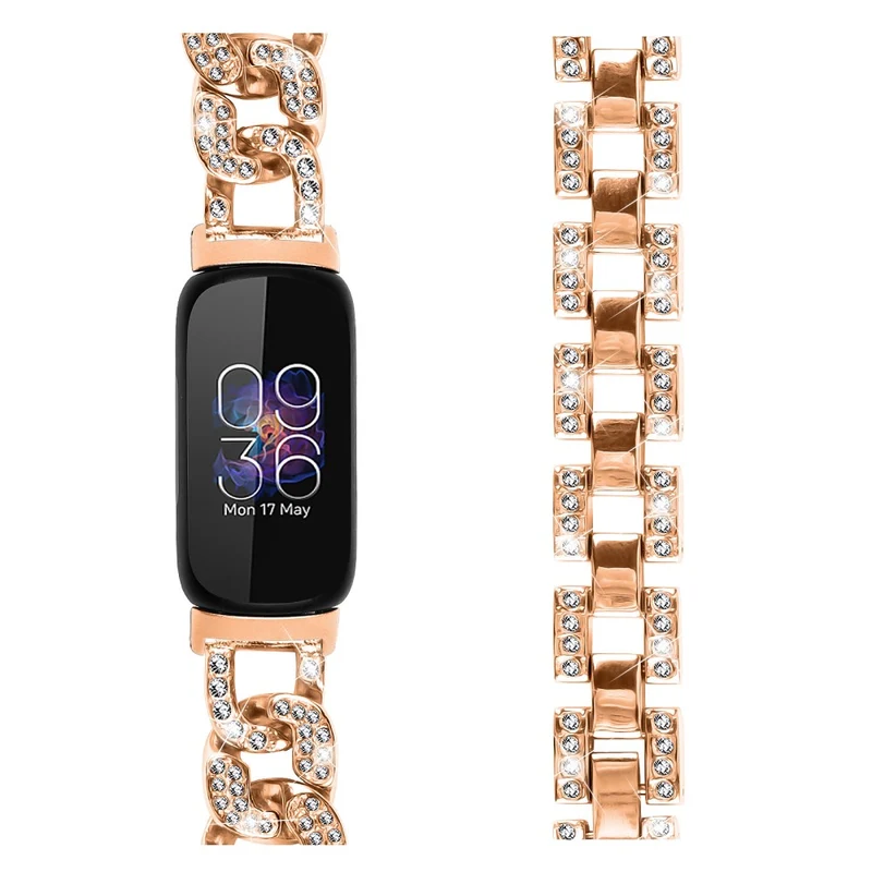 Fitbit Inspire 3 Bling Rhinestone Metal Watch Band