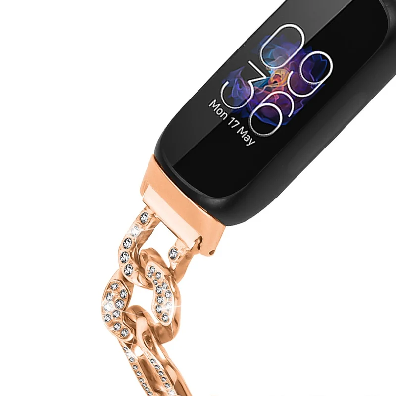 Fitbit Inspire 3 Bling Rhinestone Metal Watch Band