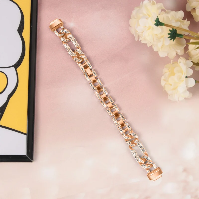 Fitbit Inspire 3 Bling Rhinestone Metal Watch Band