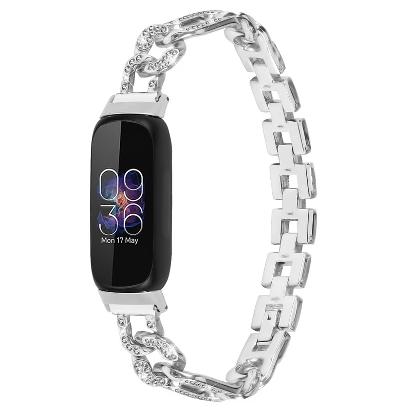 Fitbit Inspire 3 Bling Rhinestone Metal Watch Band