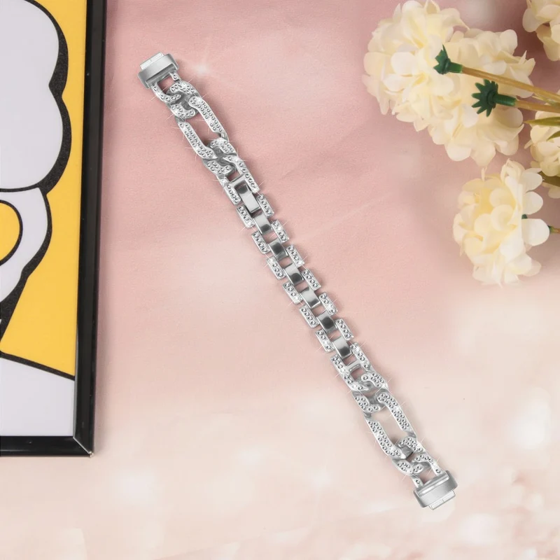 Fitbit Inspire 3 Bling Rhinestone Metal Watch Band