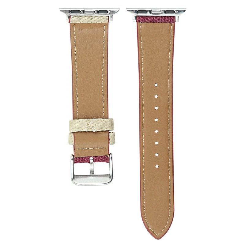 Canvas Style Watch Strap for Apple Watch Series - Baby Blue