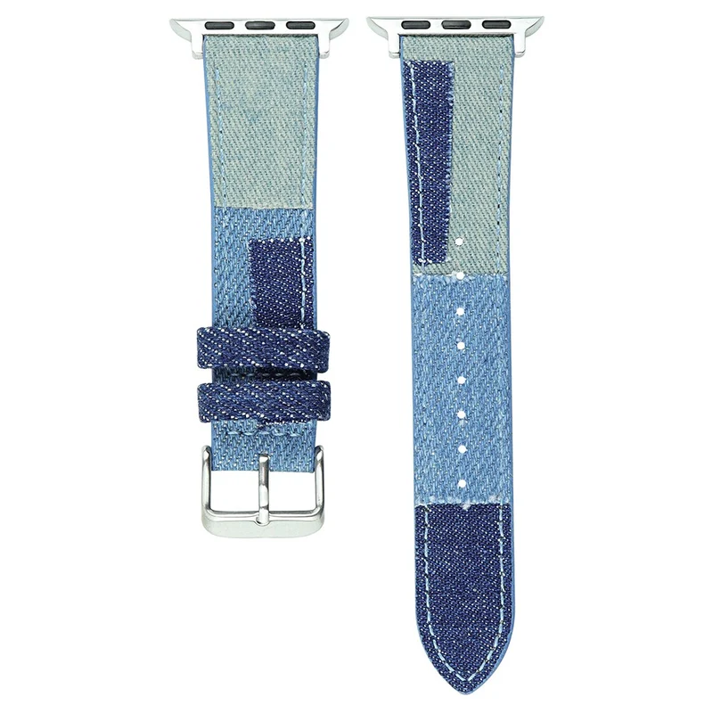 Canvas Watch Strap - Baby Blue for Apple Watch Series 1-5 42mm and 44mm