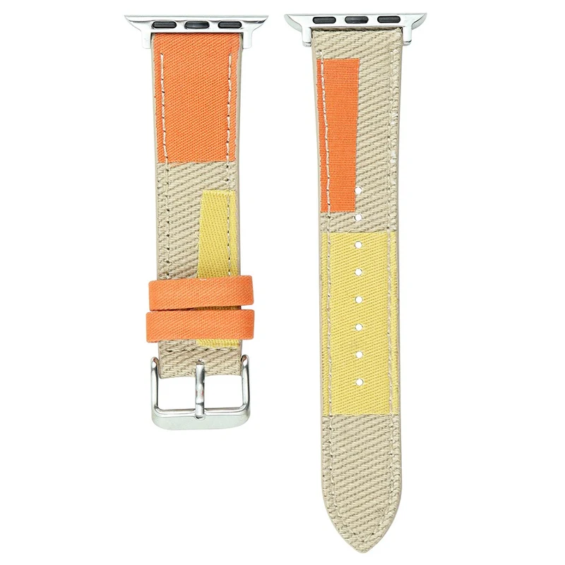Canvas Watch Strap - Baby Blue for Apple Watch Series 1-5 42mm and 44mm