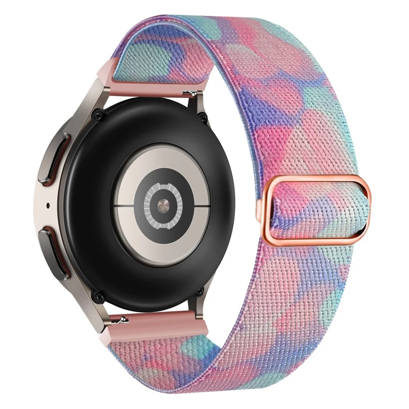 Patterned Nylon Watch Band for Coros Apex Pro / Apex 46mm - Flowers / Butterflies Design