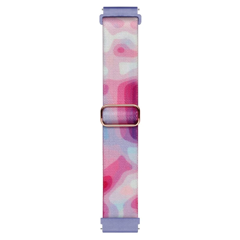 Patterned Nylon Watch Band for Coros Apex Pro / Apex 46mm - Flowers / Butterflies Design
