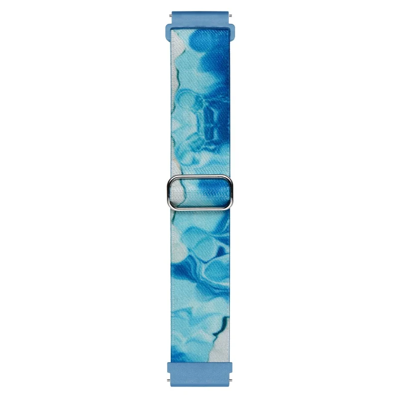 Ocean Blue Patterned Nylon Watch Band for Coros Pace 2 / Apex 42mm - 20mm