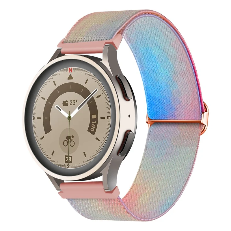 Ocean Blue Patterned Nylon Watch Band for Coros Pace 2 / Apex 42mm - 20mm