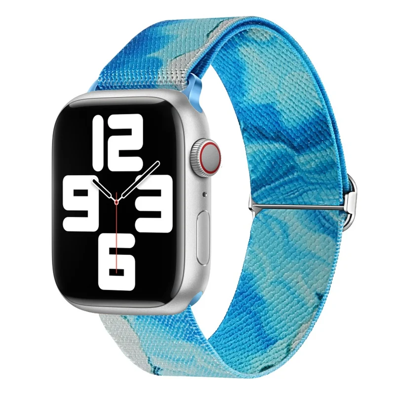 Colorful Fluid Nylon Watch Band for Apple Watch Series 9/8/7/6/SE 41mm/40mm/38mm - Colorful Fluid