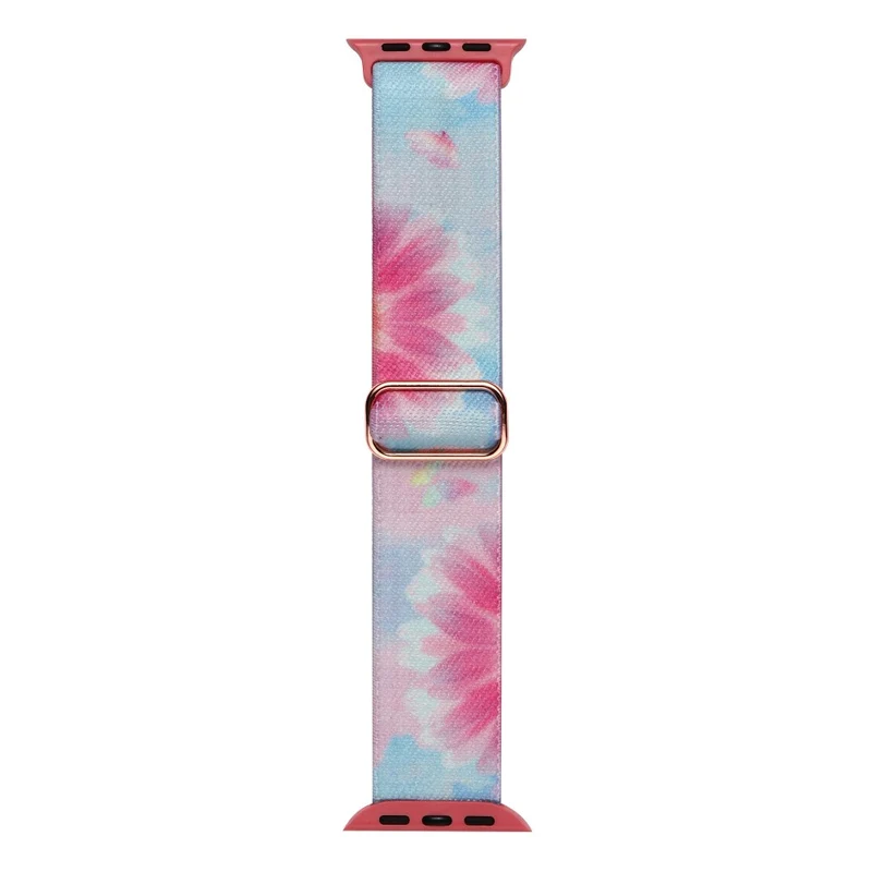 Colorful Fluid Nylon Watch Band for Apple Watch Series 9/8/7/6/SE 41mm/40mm/38mm - Colorful Fluid