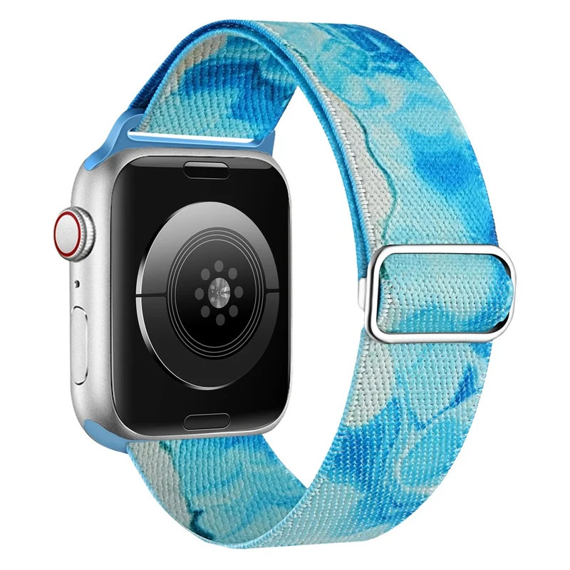 Braided Loop Band for Apple Watch - Waterproof and Comfortable - Geometric Rainbow