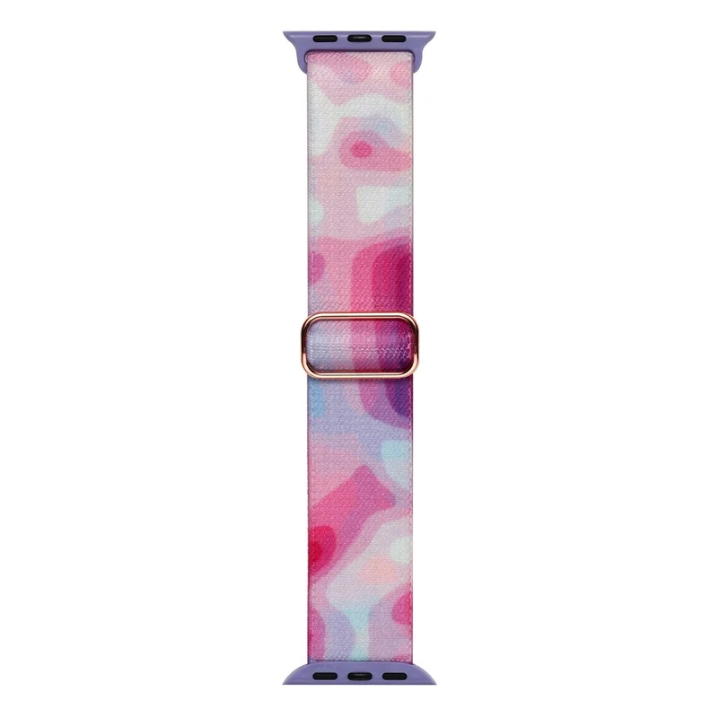 Braided Loop Band for Apple Watch - Waterproof and Comfortable - Geometric Rainbow