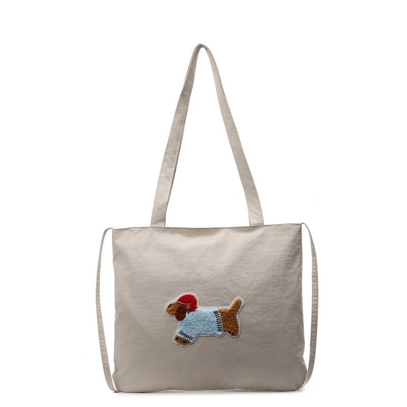 Niedliche Cartoon-Hund-Themen-Leinen-Tasche