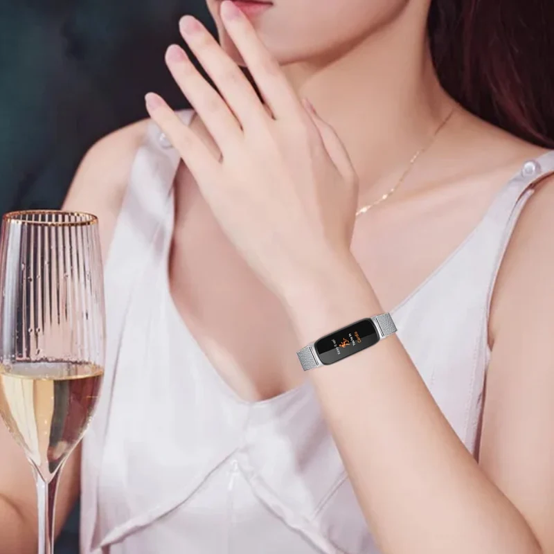 Fitbit Inspire 3 milanese stainless steel strap