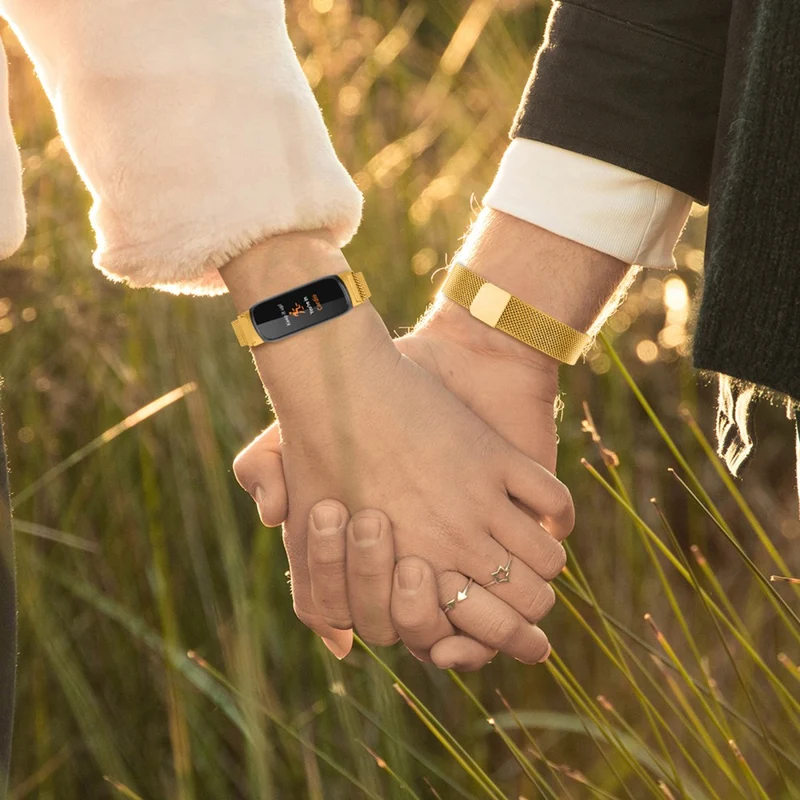 Fitbit Inspire 3 milanese stainless steel strap
