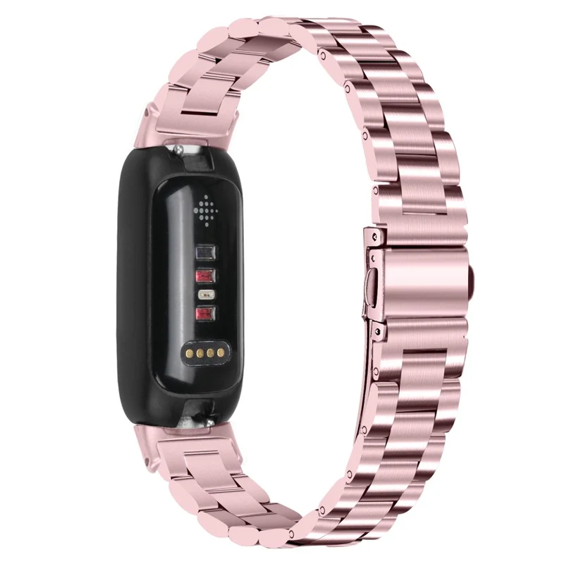 Fitbit Inspire 3 stainless steel bead style strap - Silver / Black