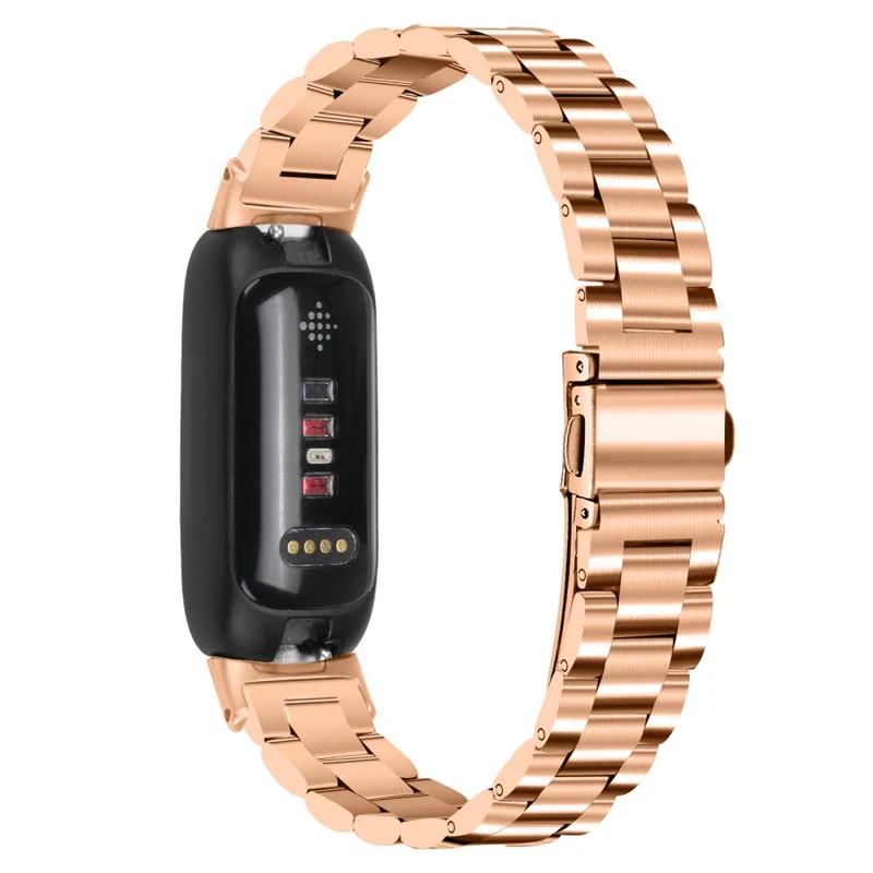 Fitbit Inspire 3 stainless steel bead style strap - Silver / Black