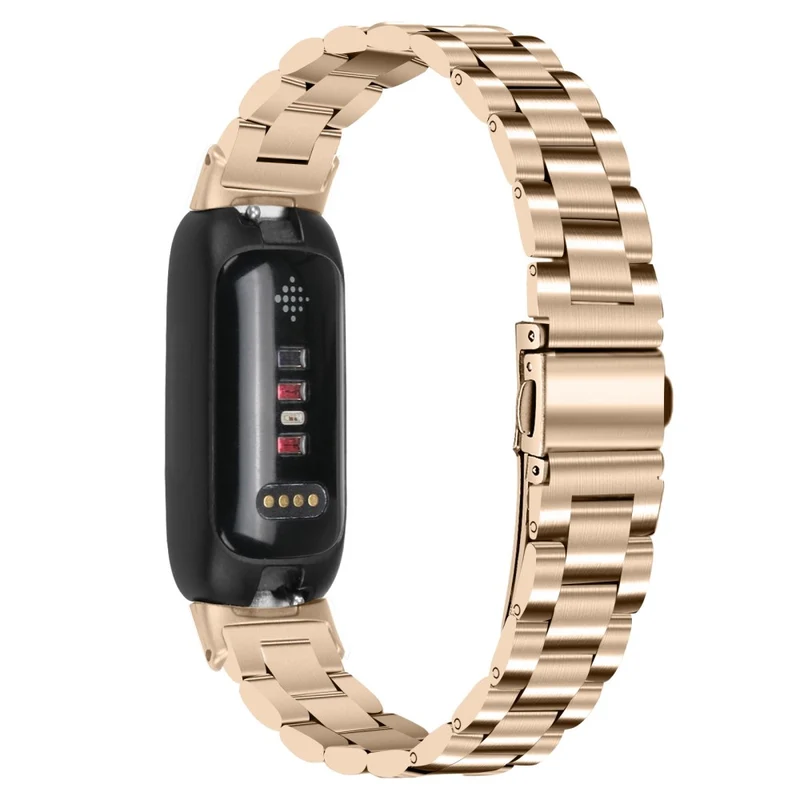 Fitbit Inspire 3 stainless steel bead style strap - Silver / Black