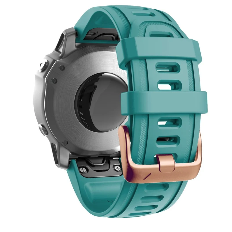 20mm silicone strap with rose gold buckle for Garmin watch