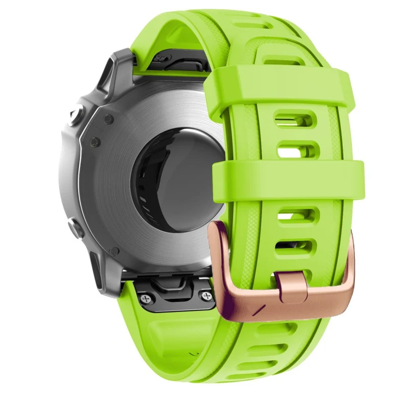 20mm silicone strap with rose gold buckle for Garmin watch