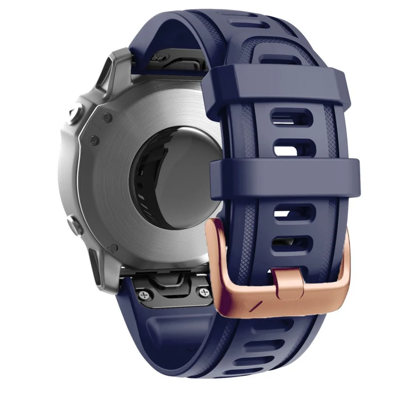 20mm silicone strap with rose gold buckle for Garmin watch