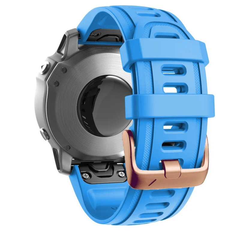 20mm silicone strap with rose gold buckle for Garmin watch