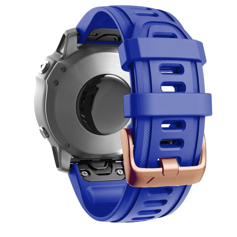 20mm silicone strap with rose gold buckle for Garmin watch