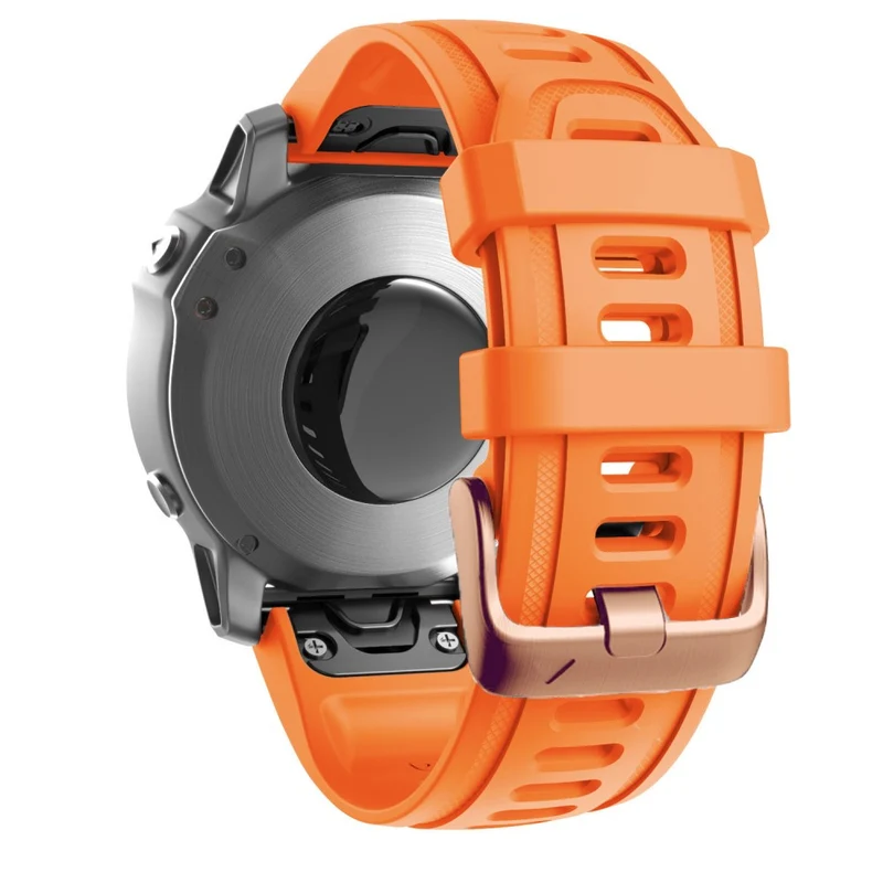 20mm silicone strap with rose gold buckle for Garmin watch