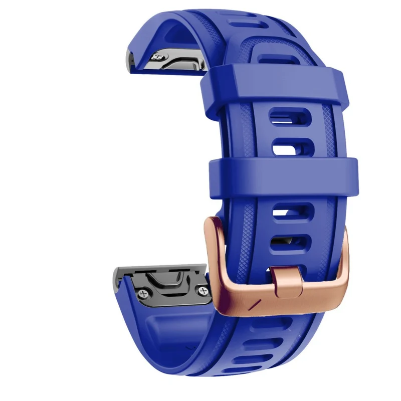 20mm silicone strap with rose gold buckle for Garmin watch