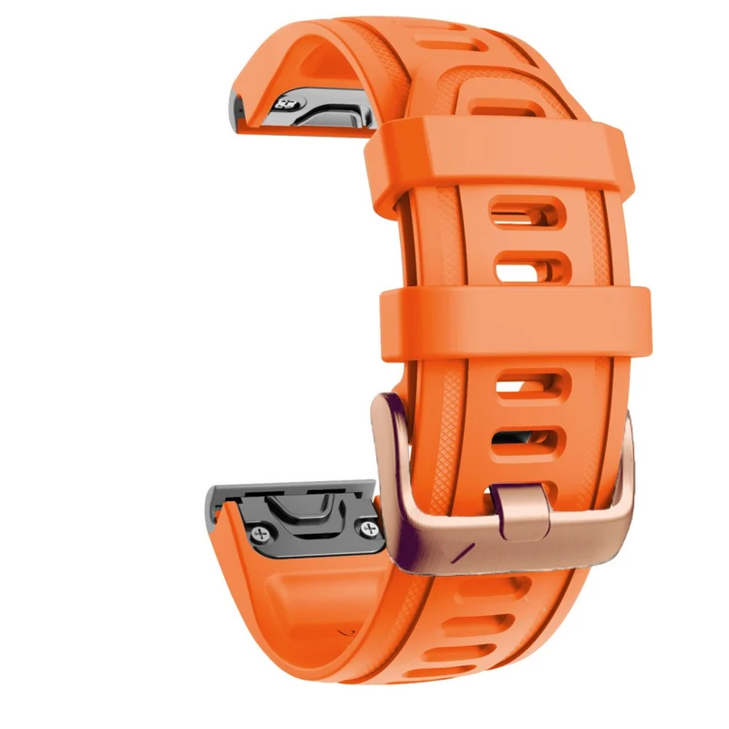20mm silicone strap with rose gold buckle for Garmin watch