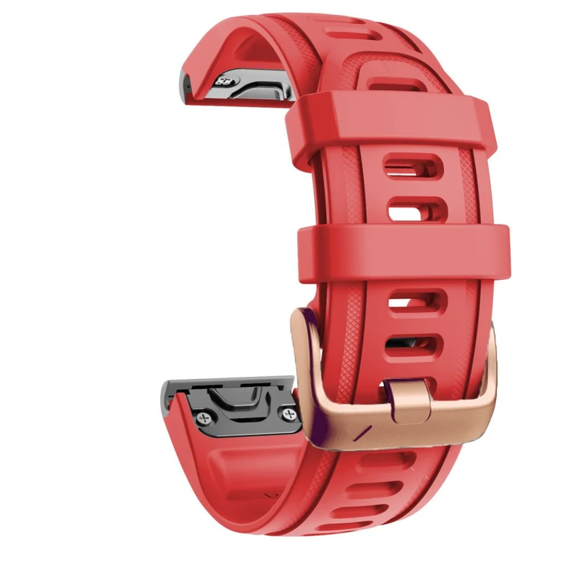 20mm silicone strap with rose gold buckle for Garmin watch