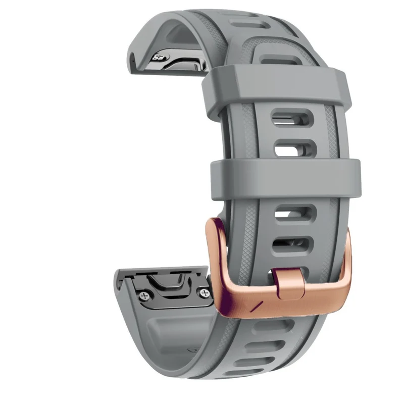 20mm silicone strap with rose gold buckle for Garmin watch
